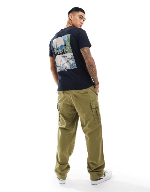 Columbia - Rapid Ridge - Sort T-shirt med print bagpå