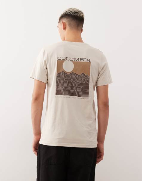 Columbia - Rapid Ridge - T-shirt beige con grafica sul retro - view 1