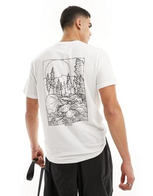 Columbia Rapid Ridge back print t-shirt in white - ASOS Price Checker