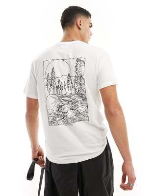 Columbia Rapid Ridge back print t-shirt in white - ASOS Price Checker