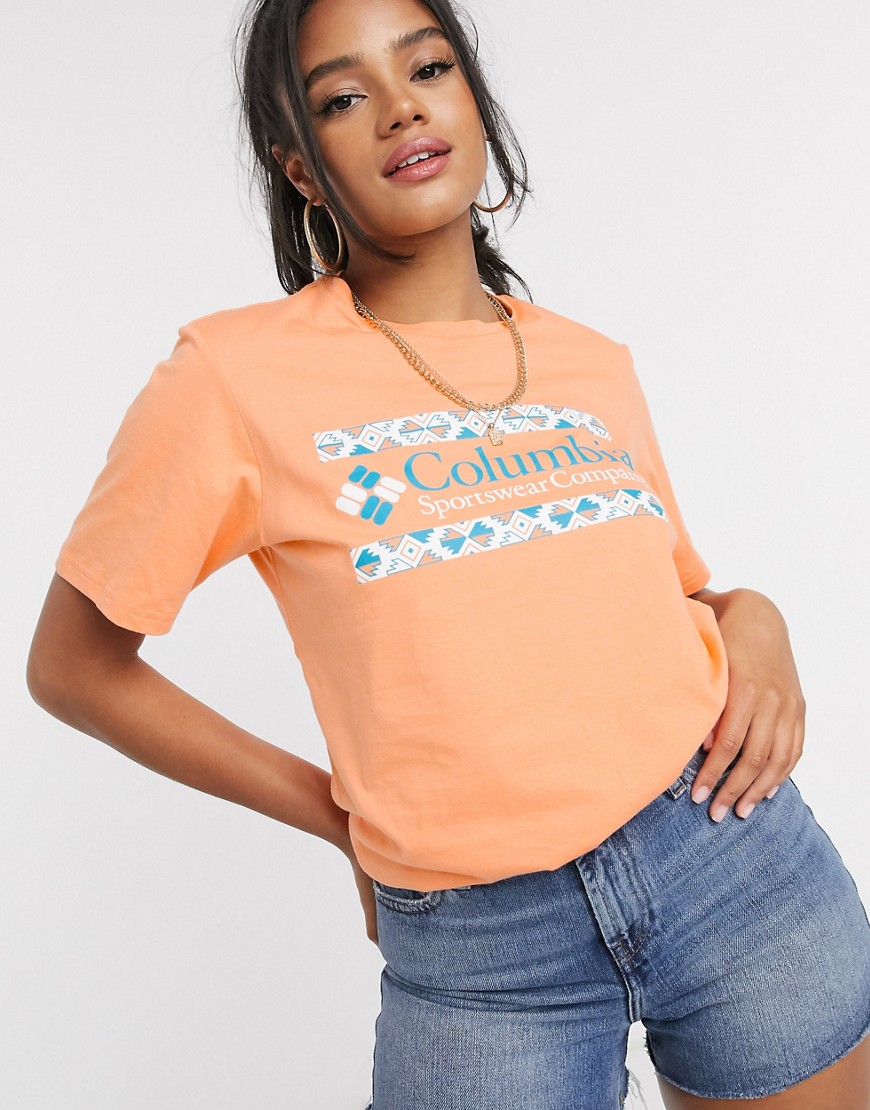 Columbia - Rapid Ridge - T-shirt in oranje-Geel