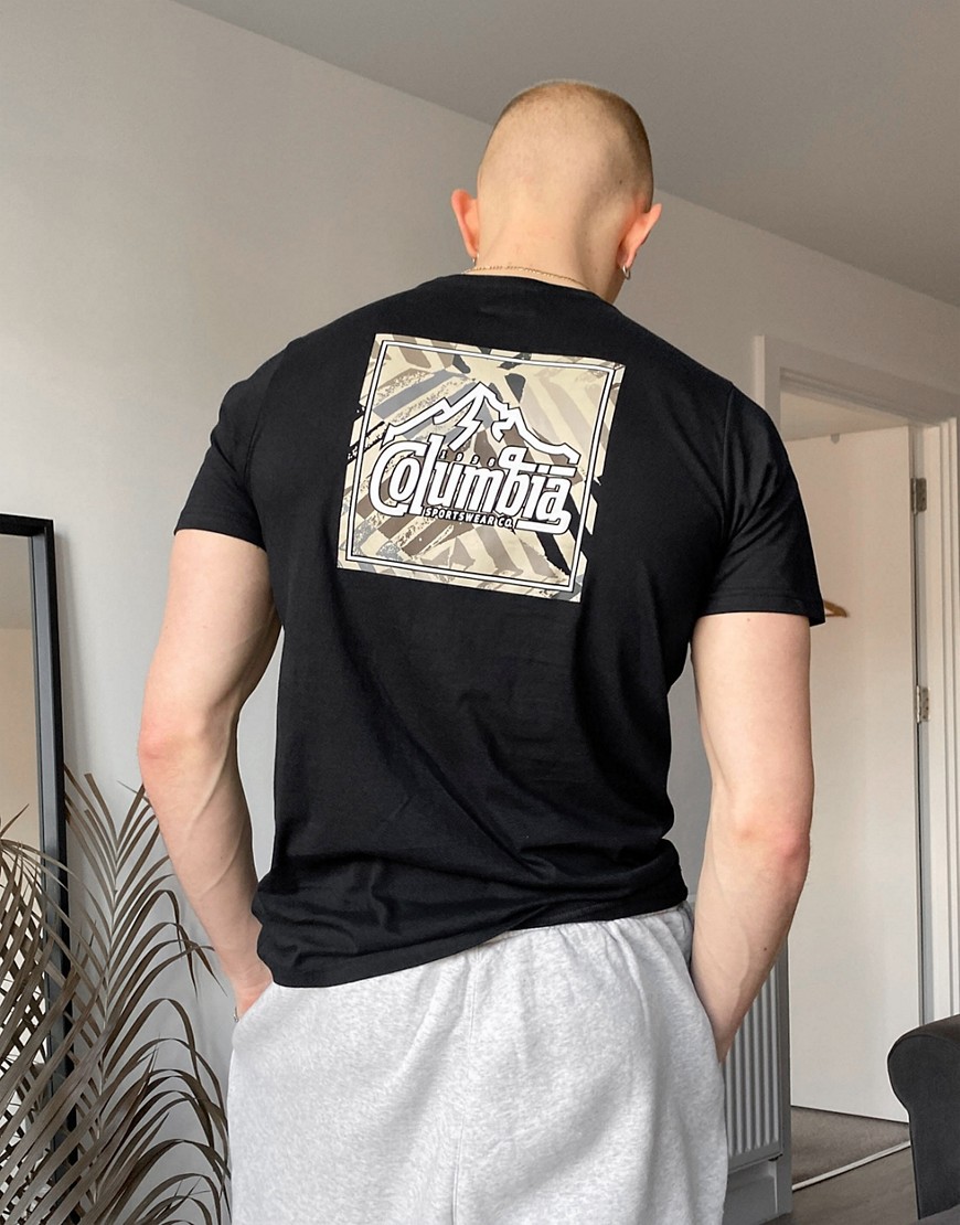 Columbia - Rapid Ridge - T-shirt met grafische print op de achterkant in zwart