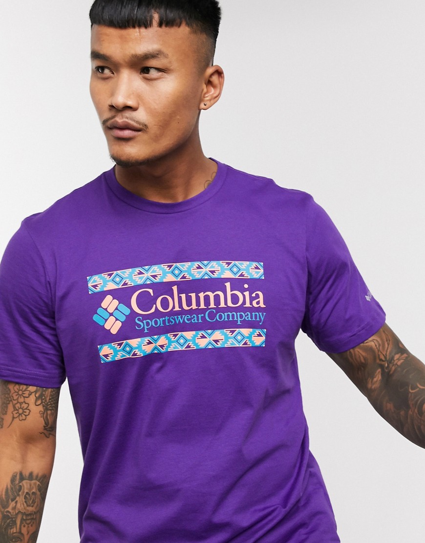 Columbia - Rapid Ridge - T-shirt met print in paars