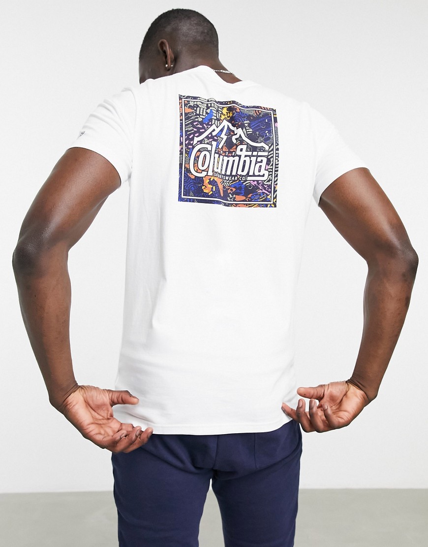 Columbia - Rapid Ridge - T-shirt met print op de achterkant in wit