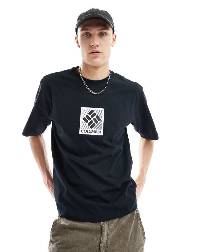 Columbia - reventure box logo t-shirt in black