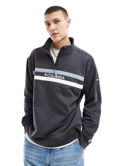  Columbia Reventure quarter zip sweater in black