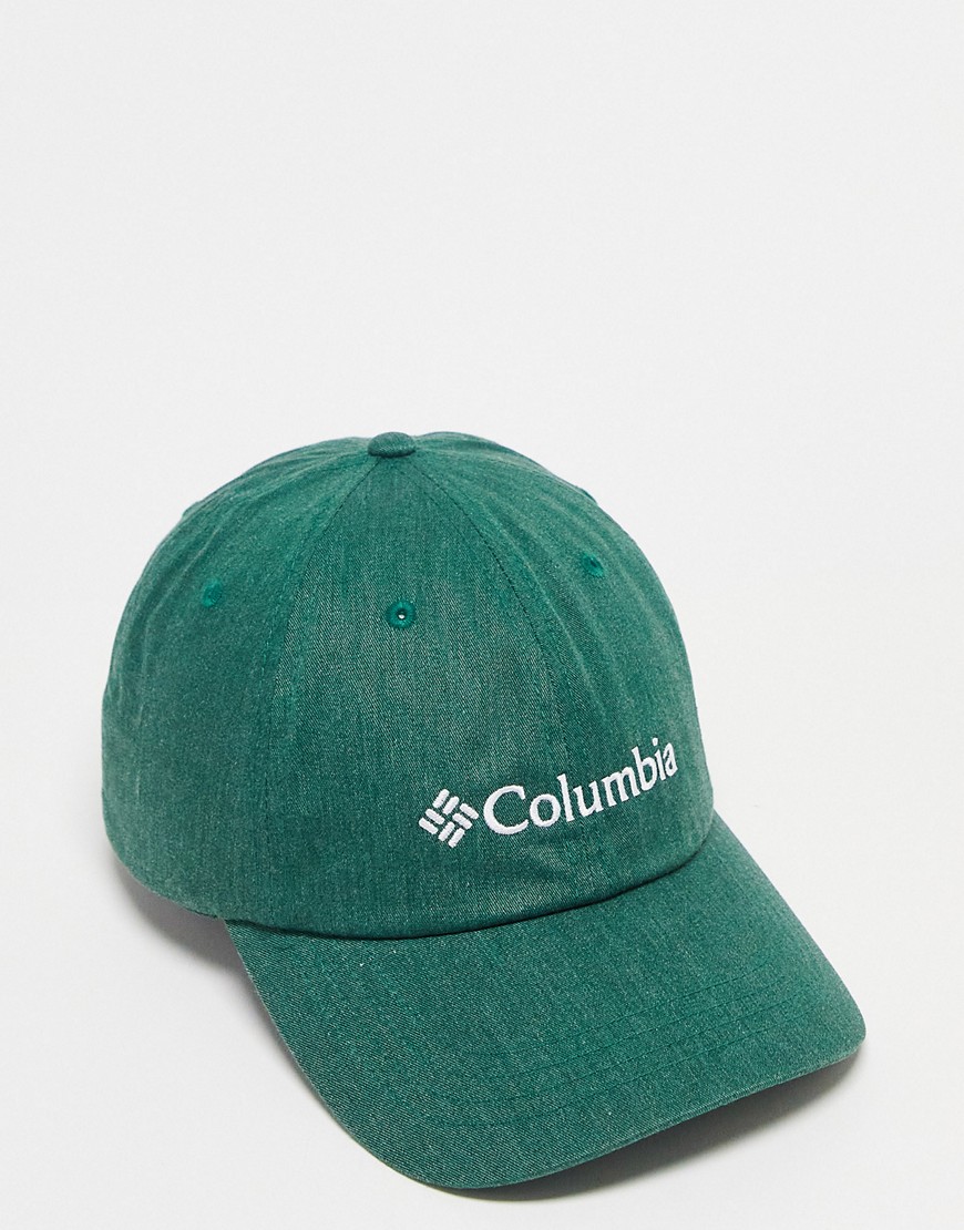 Columbia Roc II 6 panel cap in teal green