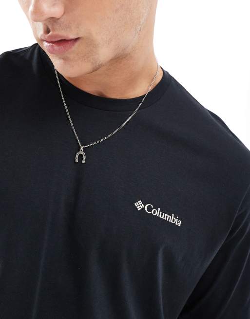 Columbia – Rockaway River – Czarny T-shirt z grafiką, 4 z 4