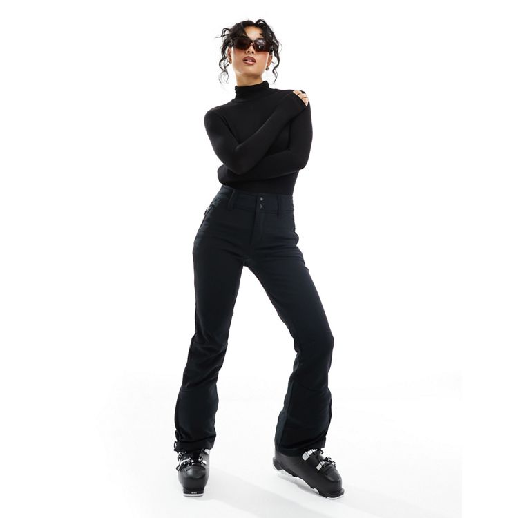 Topshop Sno straight leg ski trouser in black