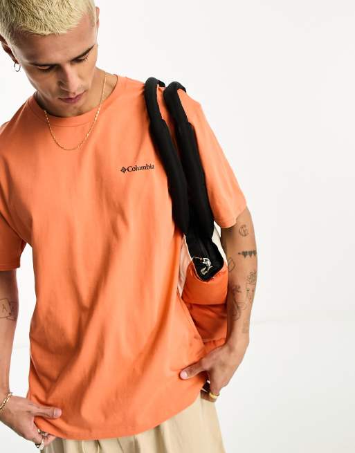 Columbia Rollingwood Park backprint t-shirt in orange exclusive to