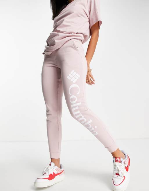 Columbia – Rosa mjukisbyxor i fleece med logga