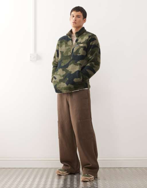 Columbia - Rugged Ridge - Felpa in pile verde con zip corta, 2 di 5
