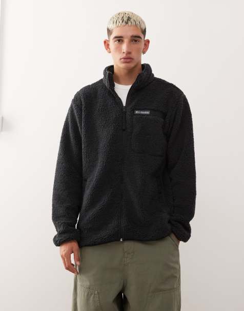Columbia Rugged Ridge high pile full zip fleece in black - view 1