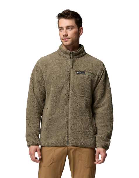 Columbia Rugged ridge high pile full zip in green - view 1