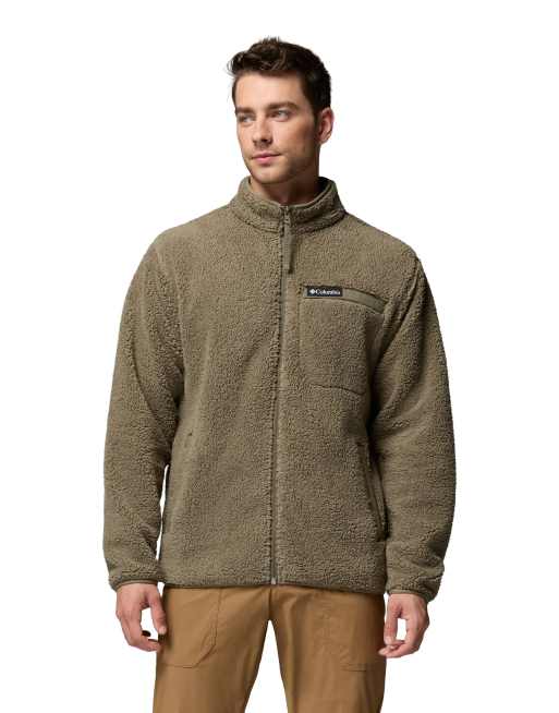Columbia Rugged ridge high pile full zip in green