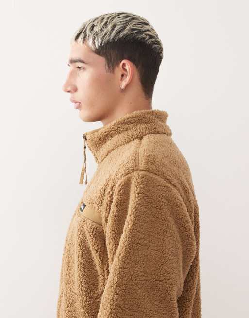 Columbia - Rugged Ridge - Hoogpolige fleece met rits in bruin, 4 van 5