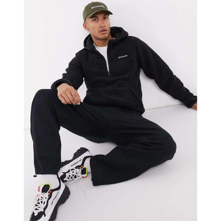 Columbia – Rugged Ridge II – Sherpa-Kapuzenpullover in Schwarz | ASOS