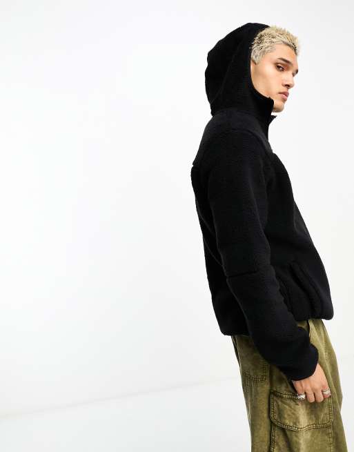 Columbia – Rugged Ridge II – Svart huvtröja i fleece, 3 av 4