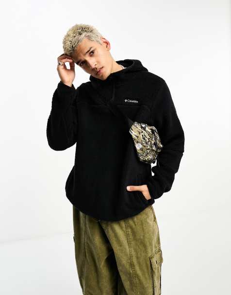 Columbia Rugged Ridge III fleece hoodie in black - view 1