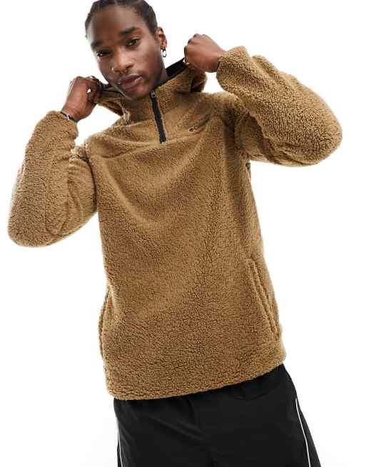 Columbia Rugged Ridge III fleece hoodie in brown