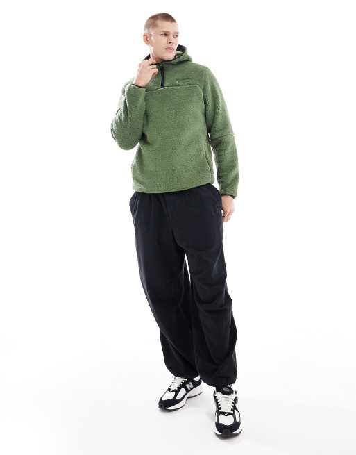 Columbia - Rugged Ridge III - Grøn hættetrøje i langhåret fleece, 4 af 4