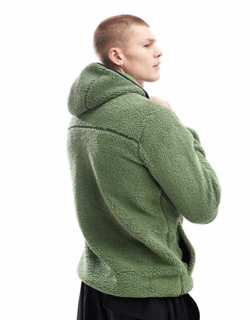 Columbia Rugged Ridge III sherpa hoodie in green