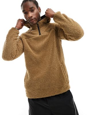Columbia Rugged Ridge III fleece hoodie in brown - ASOS Price Checker