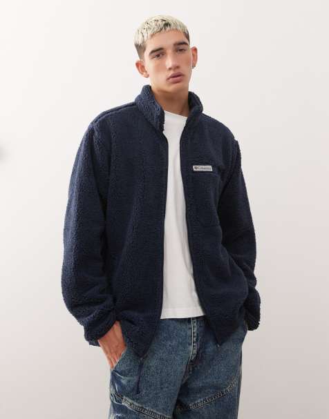 Columbia – Rugged Ridge – Jacke aus hochflorigem Fleece in Marineblau mit Reißverschluss - view 1