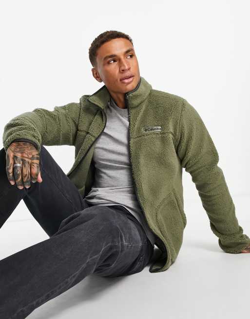Columbia - Rugged Ridge - Sherpa fleece met rits in khaki