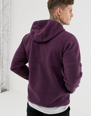 purple sherpa hoodie