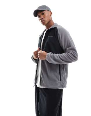 Sage Peak full zip fleece in black