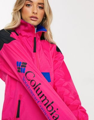 Columbia Santa Ana anorak jacket in pink