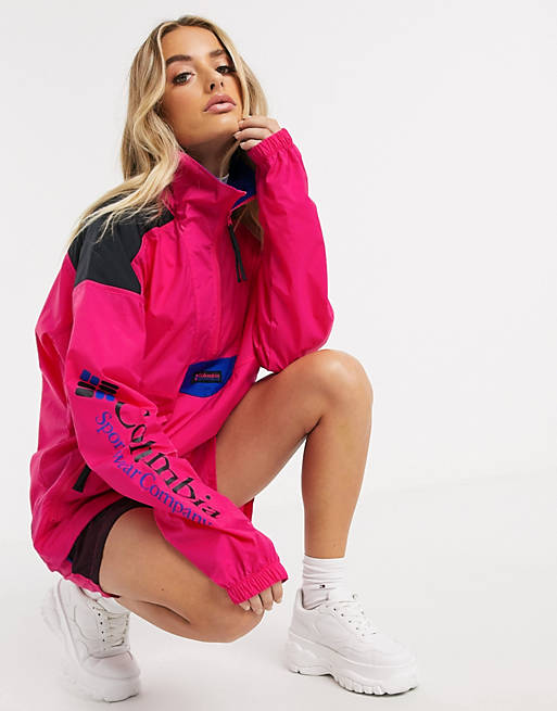 Columbia Santa Ana anorak jacket in pink | ASOS