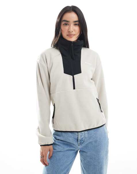 Columbia Sequoia grove 1/2 zip fleece in brown - view 1