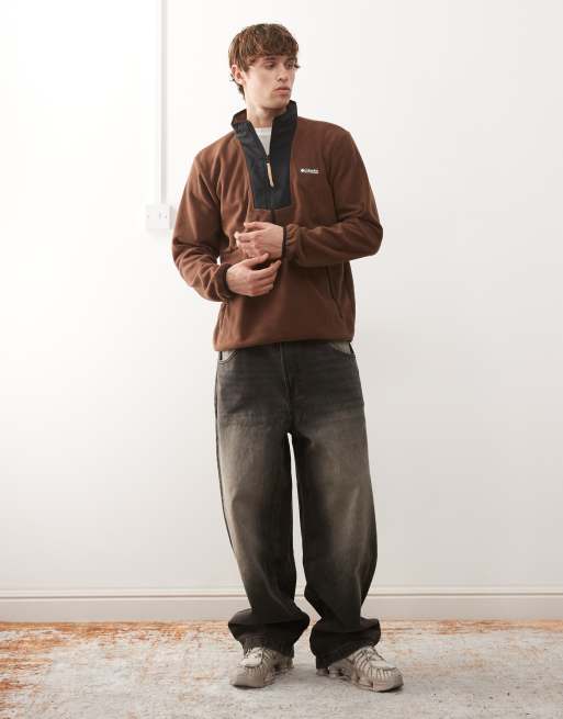 Columbia - Sequoia Grove - Fleece met halve rits in bruin, 2 van 5