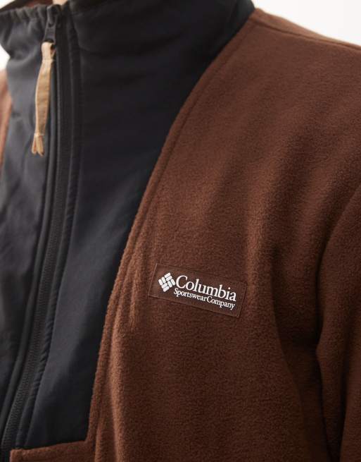 Columbia - Sequoia Grove - Fleece met halve rits in bruin, 5 van 5