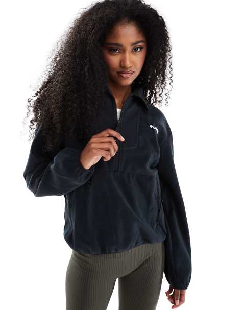 Columbia - Sequoia Grove - Fleece met halve rits in zwart - view 1