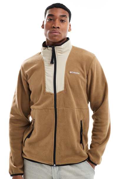 Columbia – Sequoia Grove – Fleecejacke in Braun mit durchgehendem Reißverschluss - view 1