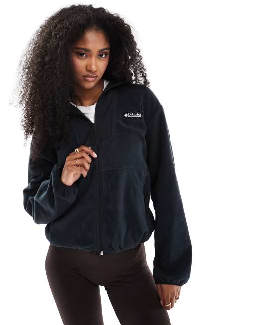 Columbia – Sequoia Grove – Fleecejacke in Schwarz mit Reißverschluss