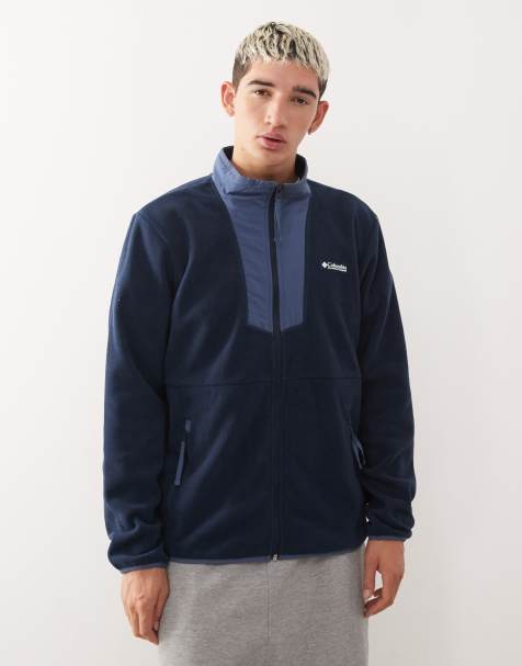 Columbia Sequoia Grove full zip fleece in blue - view 1