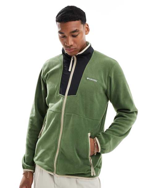 Columbia Sequoia Grove full zip fleece in green - view 1