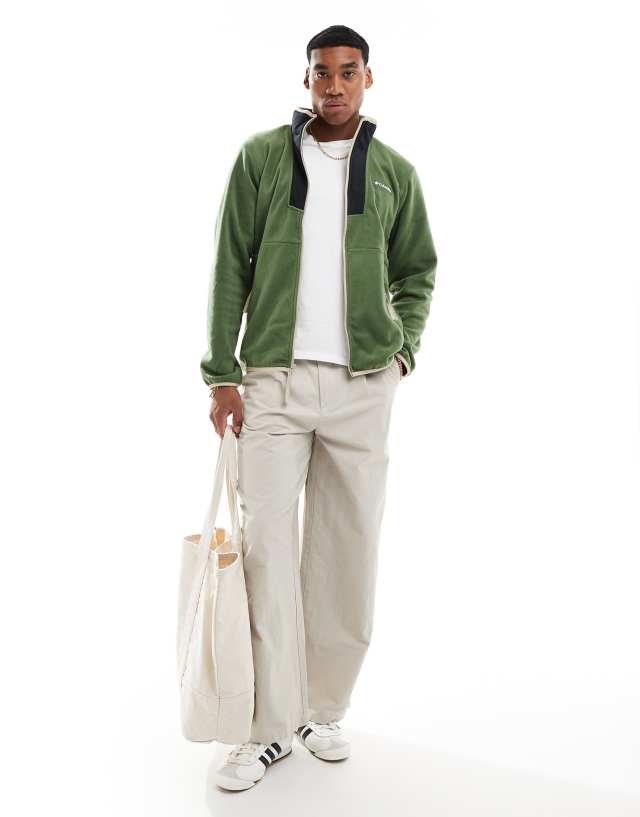 Columbia Sequoia Grove full zip fleece in green | ASOS