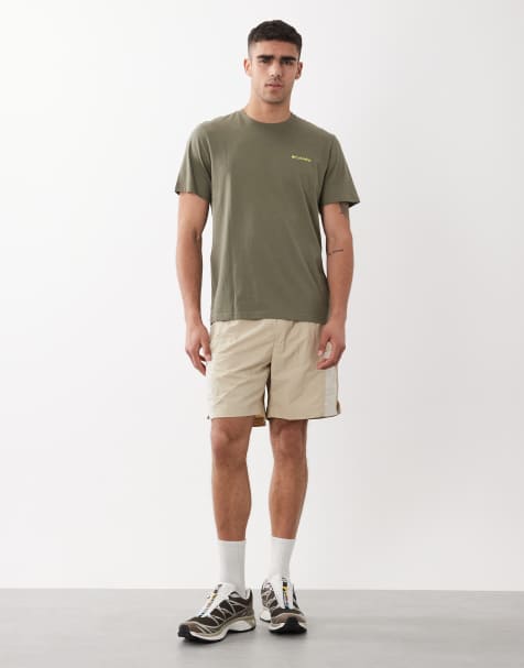 Columbia - Sequoia Grove - Geweven short in beige - view 1