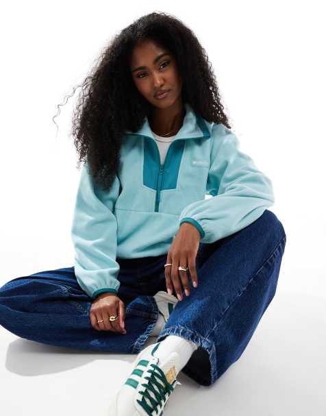 Columbia Sequoia Grove half zip fleece in blue - view 1