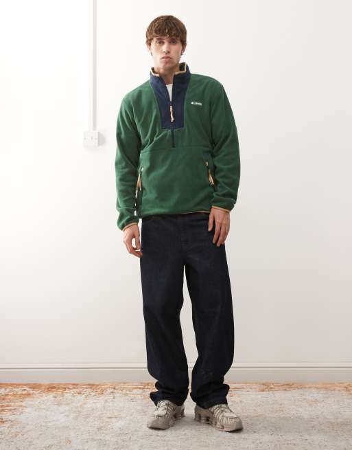 Columbia Sequoia Grove half zip fleece in green, 2 of 5