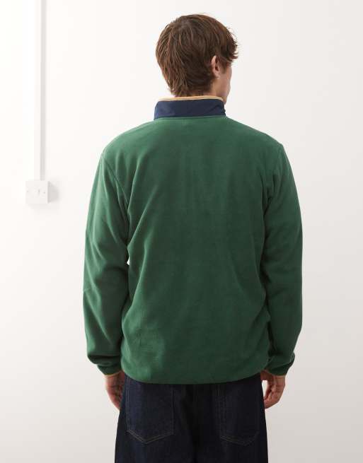Columbia Sequoia Grove half zip fleece in green, 3 of 5