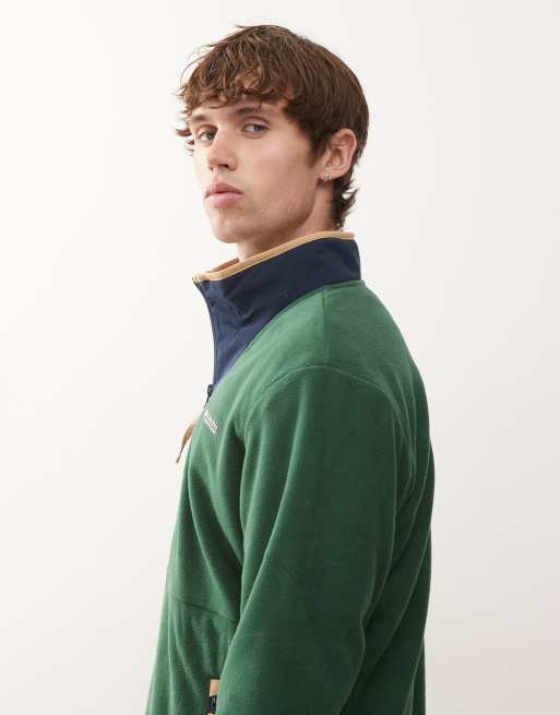 Columbia Sequoia Grove half zip fleece in green, 4 of 5