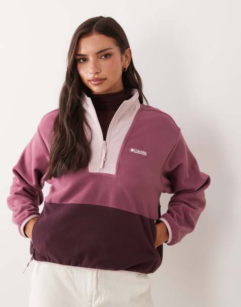 Columbia Sequoia Grove II fleece med halv dragkedja i lila multicolor - view 1