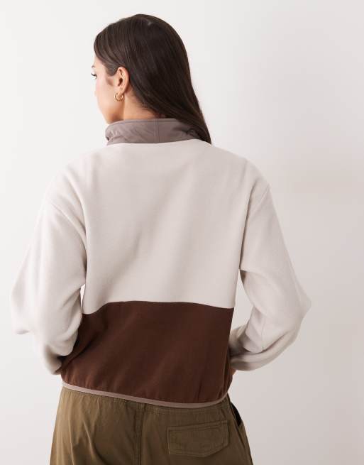 Columbia Sequoia Grove II Fleece mit halbem Reißverschluss in Beige-Multicolor, 4 von 4