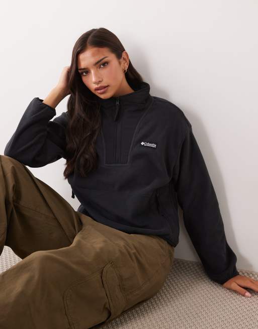 Columbia Sequoia Grove II half zip fleece in black, 2 of 4